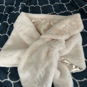 Worn once , fur throw  super comfy and warm , great quality